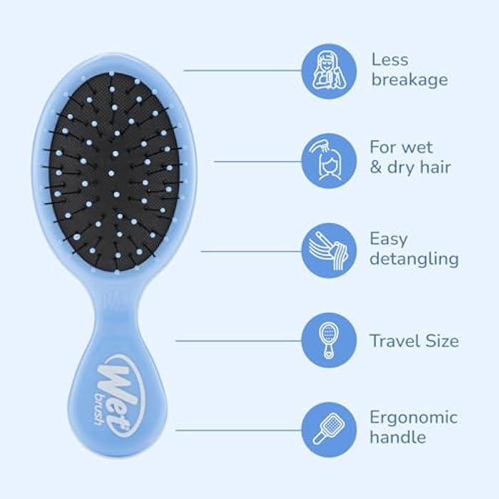 Wet Brush WetBrush Mini Detangler - SKY NEW - Image 4